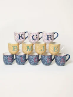 New Fat Face FatFace Multi Alphabet Floral Mug