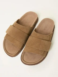 Discount Fat Face FatFace Natural Wrapped Open Toe House Shoe