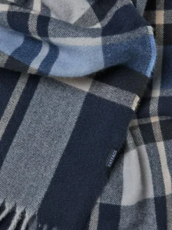 Fat Face FatFace Navy Check Scarf