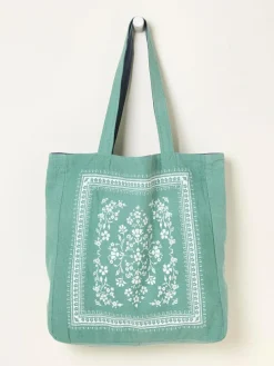 Fat Face FatFace Navy Floral Reversible Tote Bag^Women Bags