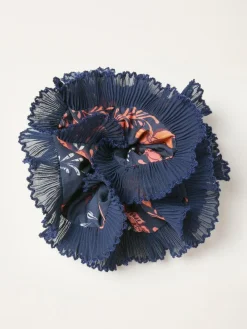 Fat Face FatFace Navy Folk Floral Printed Scrunchie^Women Jewellery