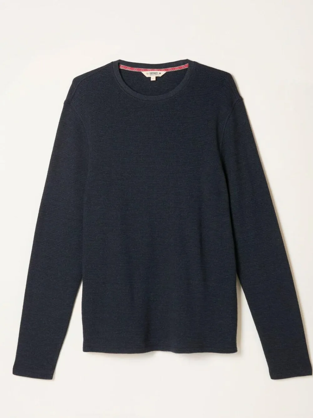 Fat Face FatFace Navy Textured Long Sleeve Crew T-Shirt^ Loungewear