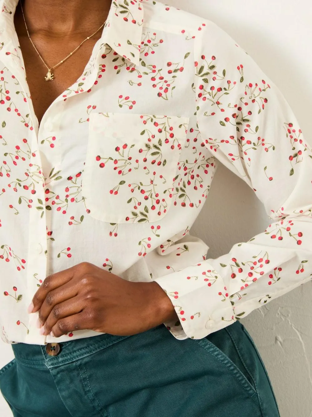 Fat Face FatFace Olivia Ivory Cherries Shirt^Women Blouses & Shirts