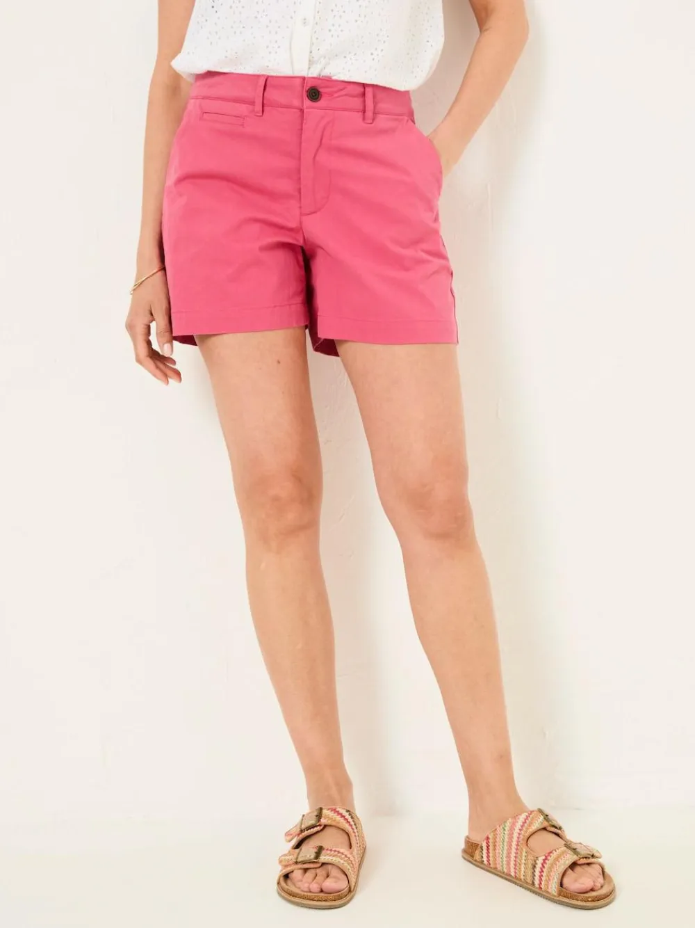 Fat Face FatFace Padstow Dark Pink Chino Shorts^Women Shorts