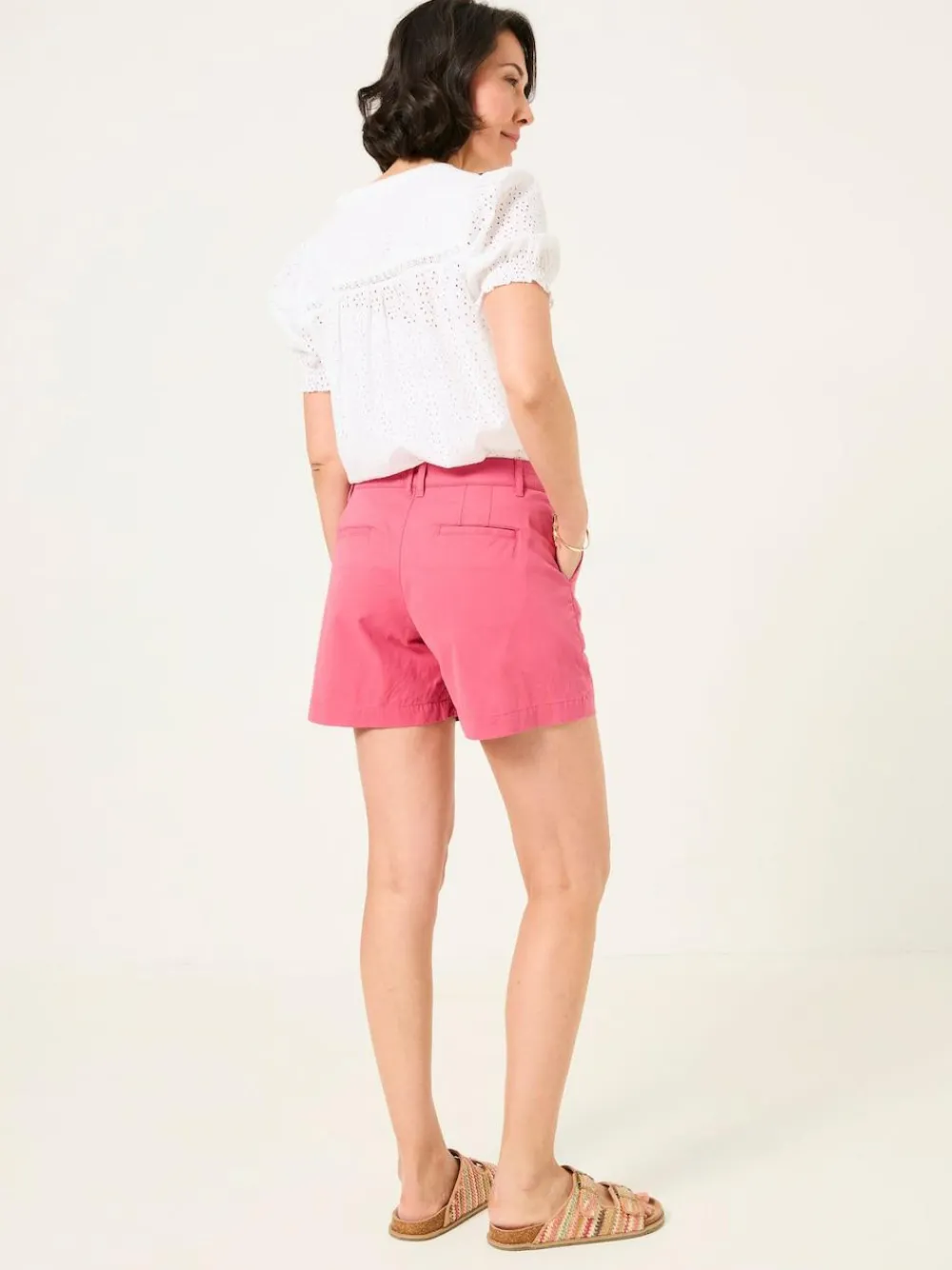 Fat Face FatFace Padstow Dark Pink Chino Shorts^Women Shorts