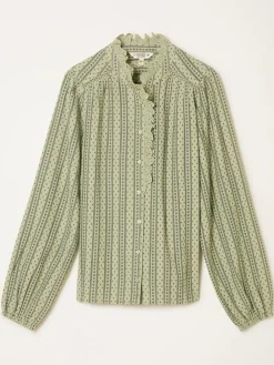 Best Fat Face FatFace Pia Blouse Green