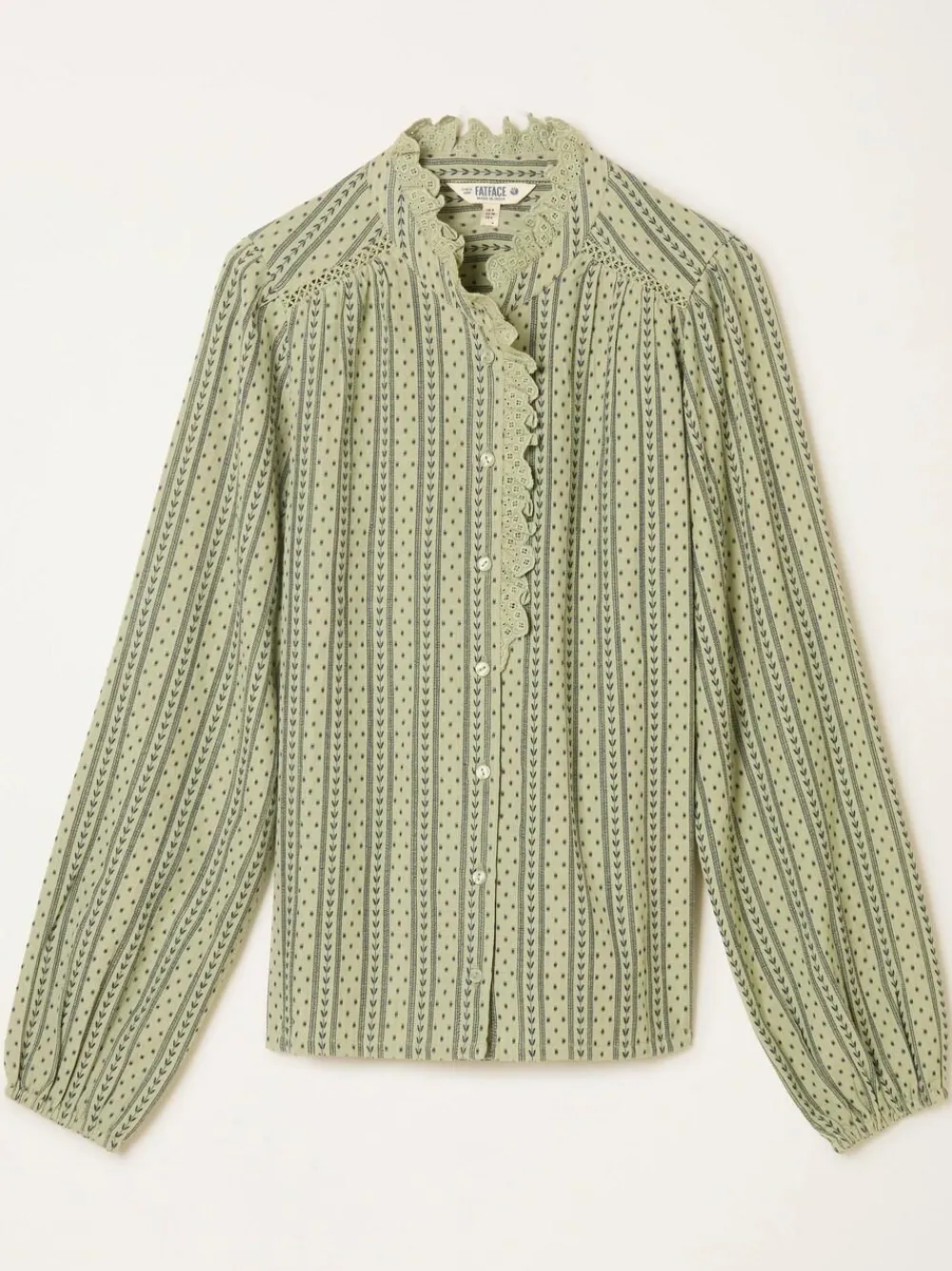 Best Fat Face FatFace Pia Blouse Green