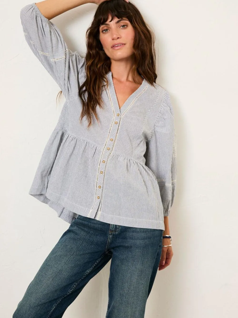 Fat Face FatFace Rosalie Ivory Embroidered Blouse^Women Blouses & Shirts