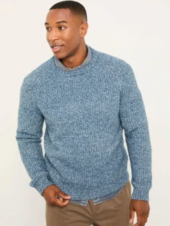 Fat Face FatFace Sefton Knitted Crew Neck Jumper Blue