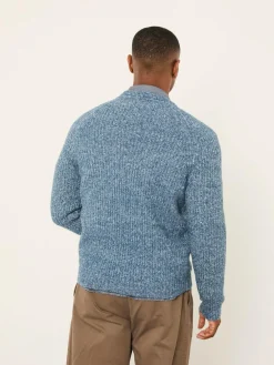 Fat Face FatFace Sefton Knitted Crew Neck Jumper Blue