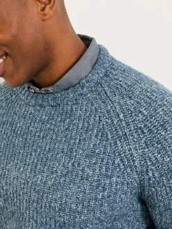 Fat Face FatFace Sefton Knitted Crew Neck Jumper Blue