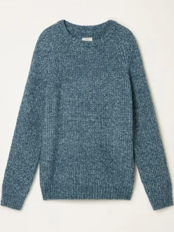Fat Face FatFace Sefton Knitted Crew Neck Jumper Blue