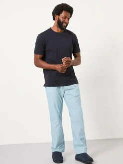 Fat Face FatFace Seil Light Blue Stripe Trouser Pyjama Set