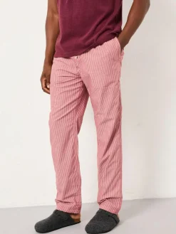 New Fat Face FatFace Seil Stripe Pyjama Bottoms Terracotta