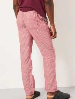 New Fat Face FatFace Seil Stripe Pyjama Bottoms Terracotta
