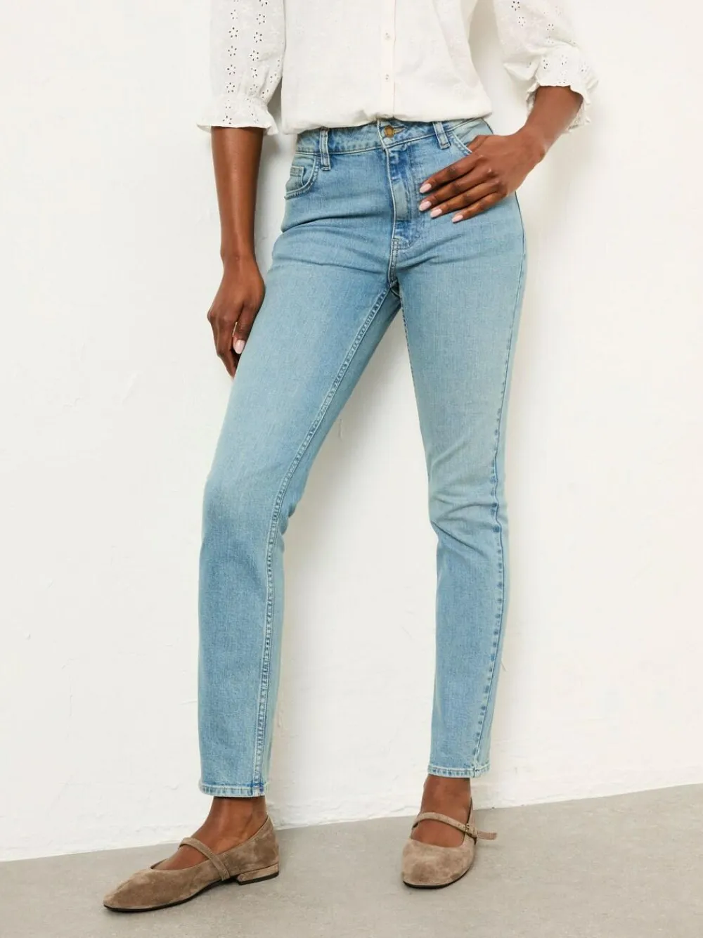 Fat Face FatFace Shenley Bleach Denim Slim Jeans