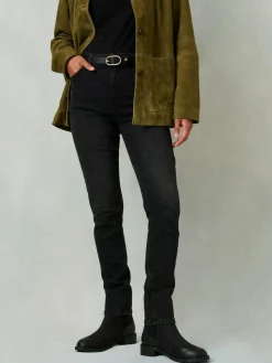 New Fat Face FatFace Shenley Slim Jeans Washed Black