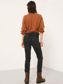 New Fat Face FatFace Shenley Slim Jeans Washed Black