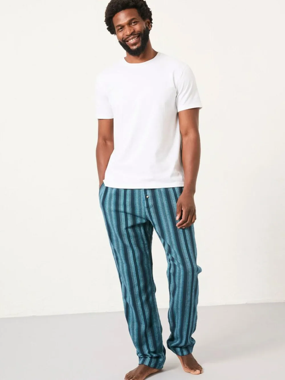 Fat Face FatFace Skye Blue Stripe Pyjama Bottoms^ Pyjamas