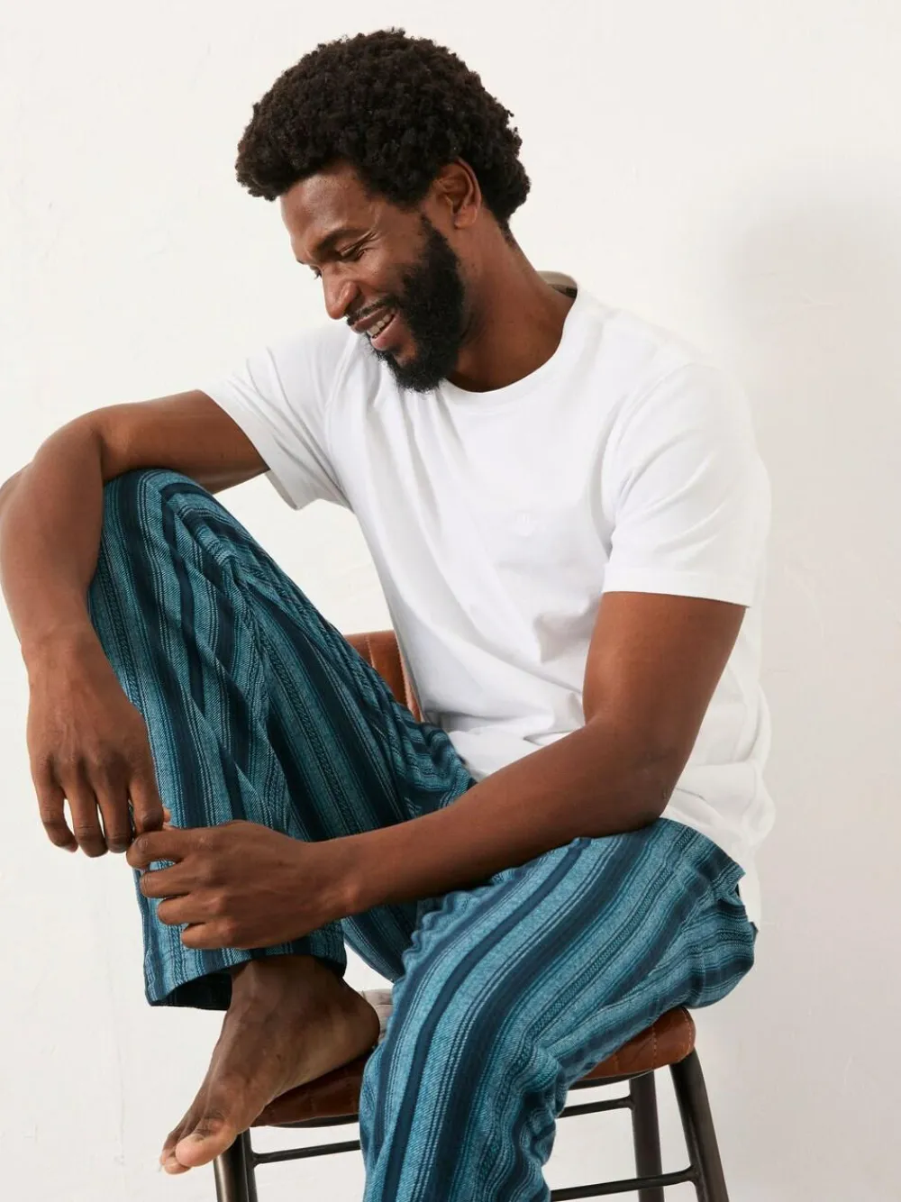 Fat Face FatFace Skye Blue Stripe Pyjama Bottoms^ Pyjamas