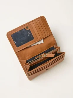 Fat Face FatFace Bow Detail Leather Purse^Women Purses