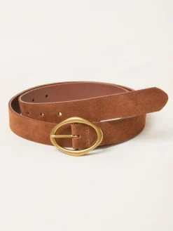 Fat Face FatFace Tan Brown Suede Plaited Belt^Women Belts