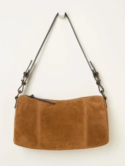 Outlet Fat Face FatFace Suede Shoulder Bag Tan Brown