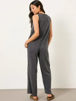 Fat Face FatFace Tara Charcoal Grey Dungarees^Women Jumpsuits & Playsuits