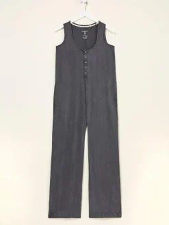 Fat Face FatFace Tara Charcoal Grey Dungarees^Women Jumpsuits & Playsuits
