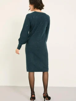 Fat Face FatFace Sparkle Knit Midi Dress^Women Midi Dresses|Knitwear