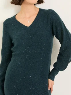 Fat Face FatFace Sparkle Knit Midi Dress^Women Midi Dresses|Knitwear