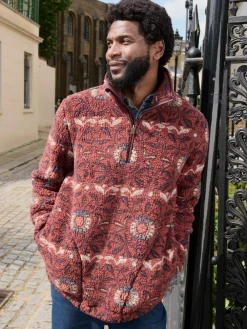 Fat Face FatFace Terracotta Willow Printed Half Neck Fleece^ Loungewear