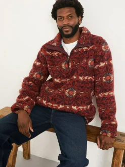Fat Face FatFace Terracotta Willow Printed Half Neck Fleece^ Loungewear