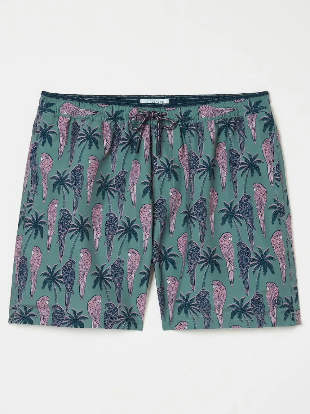Sale Fat Face FatFace Trevose Swim Shorts Green Parrot