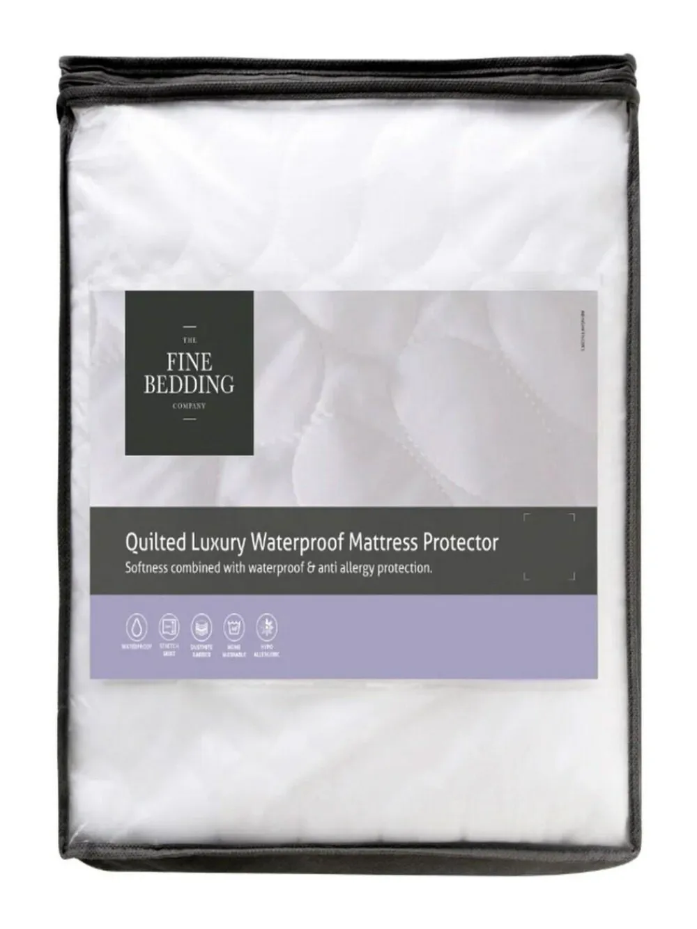 Sale FBC Luxury Quilted Waterproof White Mattress Protector