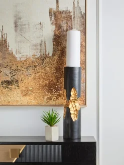 Clearance Fifty Five South Black Daito Aluminium Candle Holder