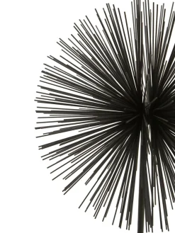 Outlet Fifty Five South Black/White Mirano Starburst Sculpture with Marble Ornaments Base