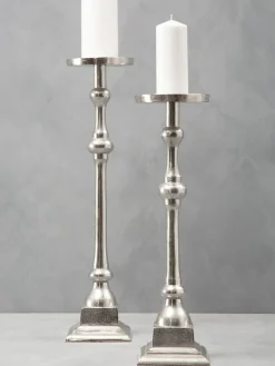 Clearance Fifty Five South Blue Large Pillar Candle Holder