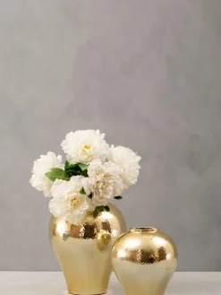 Fifty Five South Gold Large Ceramic Vase^ Vases