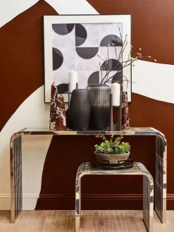 Outlet Fifty Five South Grey Hessa Glass Vase