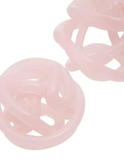 Fifty Five South Pink Knot Decor Glass Ornament^ Ornaments