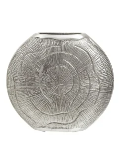 Fifty Five South Silver Small Silva Oak Effect Finish Vase^ Vases