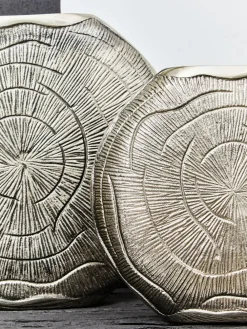 Fifty Five South Silver Small Silva Oak Effect Finish Vase^ Vases