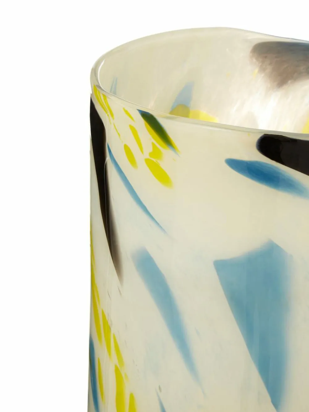 Fifty Five South Yellow Large Carra Glass Vase^ Vases