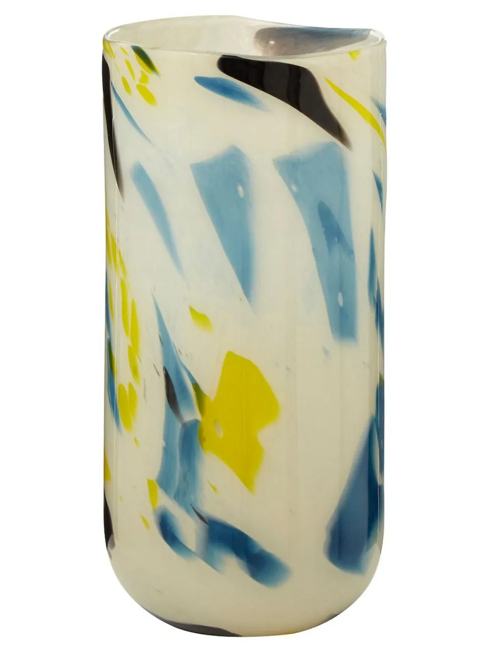 Fifty Five South Yellow Large Carra Glass Vase^ Vases