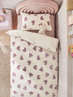 Outlet Next Duvet Cover and Pillowcase Set Fleece Heart