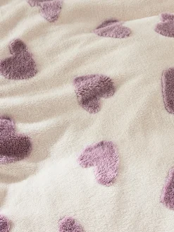 Outlet Next Duvet Cover and Pillowcase Set Fleece Heart