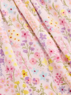 Outlet Next Floral Ribbed Jersey Dress (3mths-7yrs)
