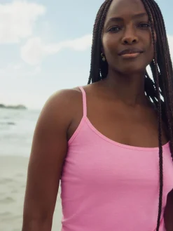 Best Next Fluoro Pink Thin Strap Vest