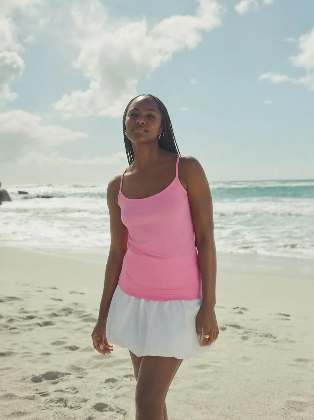 Best Next Fluoro Pink Thin Strap Vest